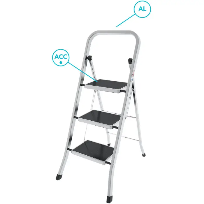 Драбина Colombo Factotum Alu 3 щаблі (G110AT3W)