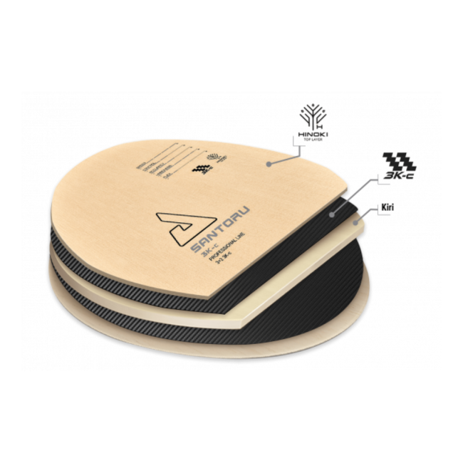 Основание для ракетки Joola Santoru 3K-C FL (65050)