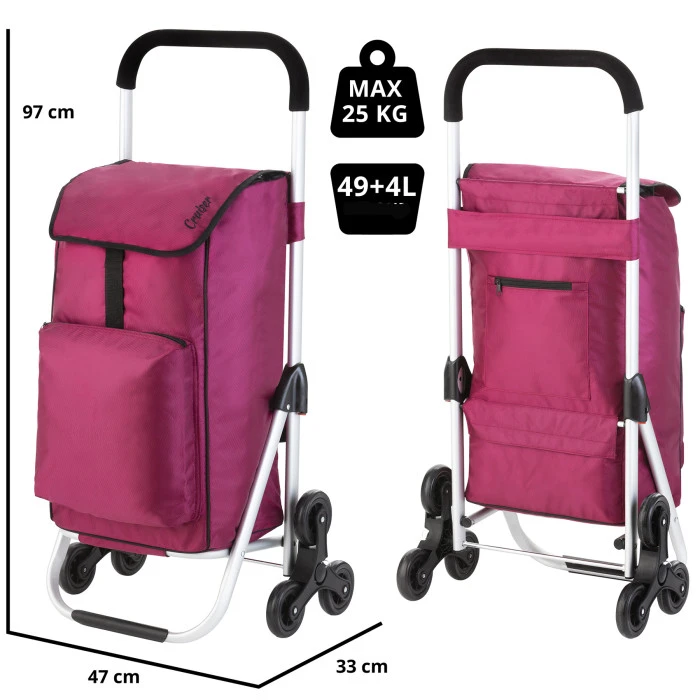 Сумка-тележка ShoppingCruiser Stairs Climber 53 Fuchsia (604353)