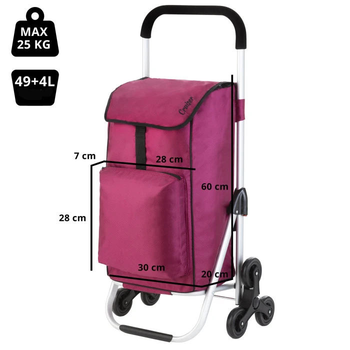 Сумка-тележка ShoppingCruiser Stairs Climber 53 Fuchsia (604353)