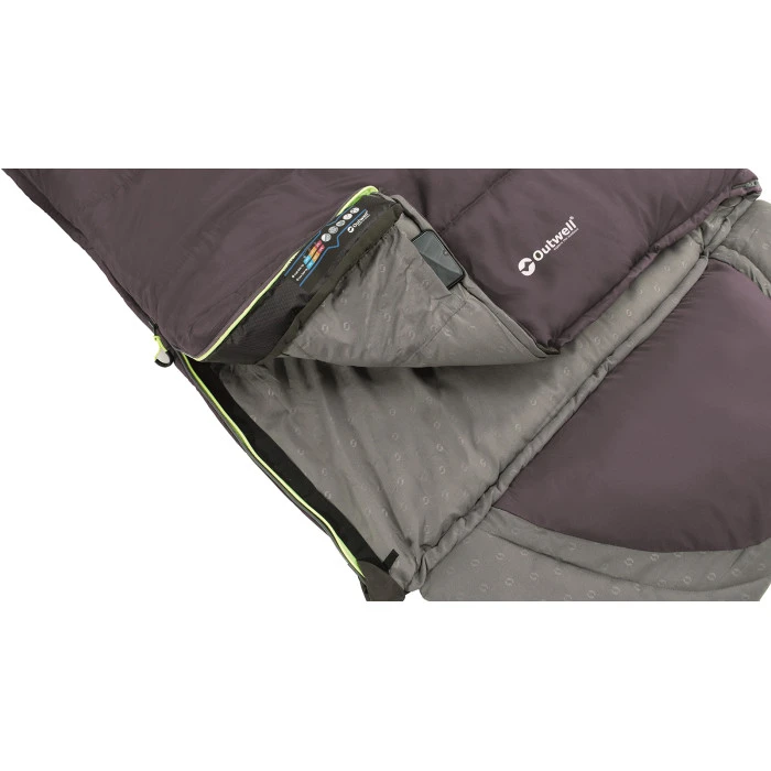 Спальний мішок Outwell Contour Reversible/+2°C Dark Purple (Left) (230364)