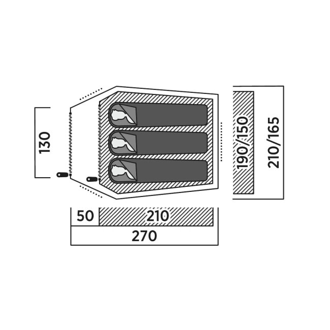 Намет тримісний Easy Camp Reindal 3 (120472)