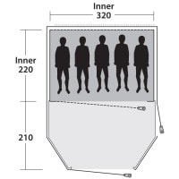 Палатка Outwell Earth 5 Blue (111052)