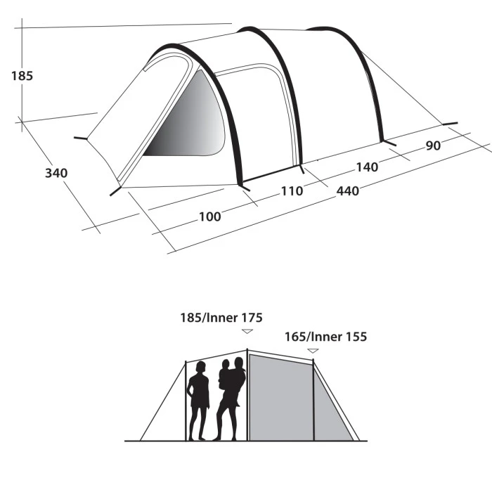 Палатка Outwell Earth 5 Blue (111052)