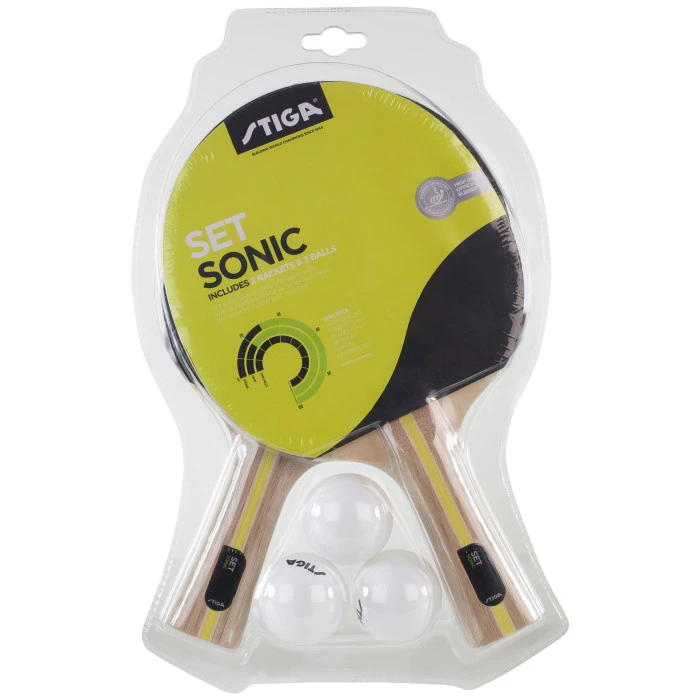 Набор для настольного тенниса Stiga Sonic Hobby 2 Bats 3 Balls (1220-2816-01)