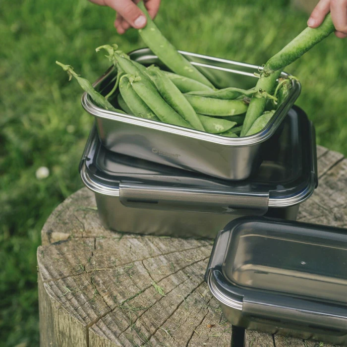 Набір харчових контейнерів із нержавіючої сталі Outwell Camper Food Box Set 3 шт (651210)