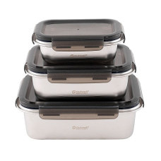 Набір харчових контейнерів із нержавіючої сталі Outwell Camper Food Box Set 3 шт (651210)