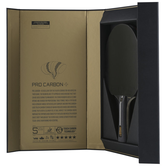 Ракетка для настільного тенісу Stiga Pro Carbon Plus 5 Star FL (1215-2820-01)