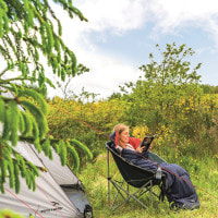 Спальний мішок Easy Camp Astro M/+5°C Blue Right (240145)