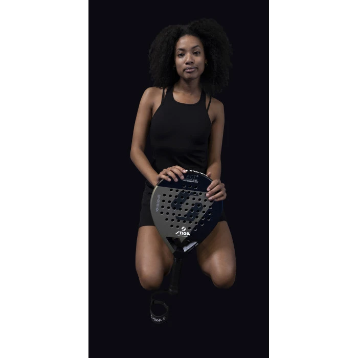 Ракетка для падел тенниса Stiga Racket ACT Black/Olive Green (2202-0919-01)