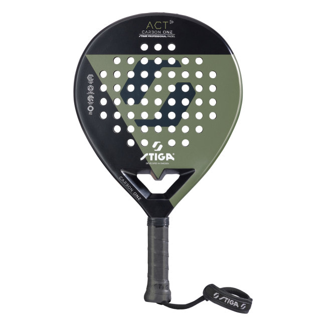 Ракетка для падел тенниса Stiga Racket ACT Black/Olive Green (2202-0919-01)