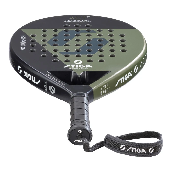 Ракетка для падел тенниса Stiga Racket ACT Black/Olive Green (2202-0919-01)