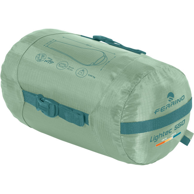 Спальный мешок Ferrino Lightec 550 +20°C Green (86153QVV)