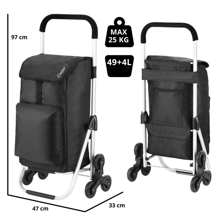 Сумка-тележка ShoppingCruiser Stairs Climber 53 Black (604352)