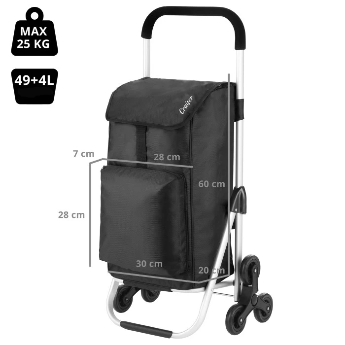 Сумка-тележка ShoppingCruiser Stairs Climber 53 Black (604352)