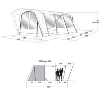 Намет Outwell Montana 6PE Blue (111206)