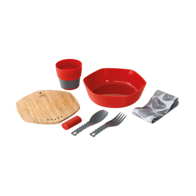 Набор туристической посуды Robens Leaf Meal Kit Fire Red (690276)