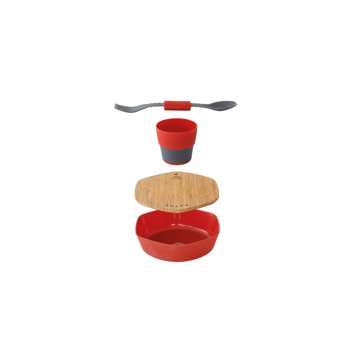 Набор туристической посуды Robens Leaf Meal Kit Fire Red (690276)