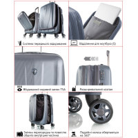 Чемодан Heys Vantage (M) Slate Blue (15023-0099-26)