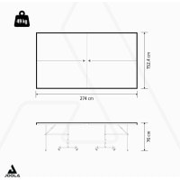 Теннисный стол Joola Outdoor J100A Grey (11647)