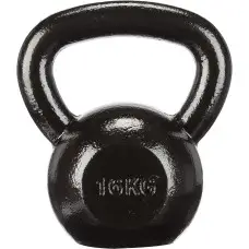 Гиря чугунная Toorx 16 кг с резиновой подставкой Black (KGV-16)