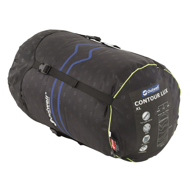 Спальный мешок Outwell Contour Lux XL Высокий/-1°C Green Left (230299)