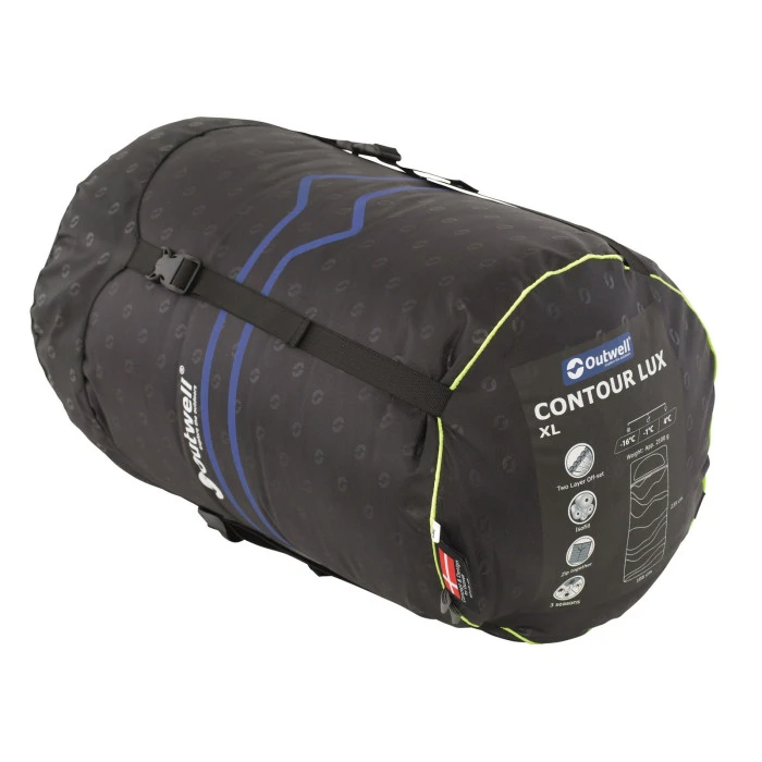Спальный мешок Outwell Contour Lux XL Высокий/-1°C Green Left (230299)