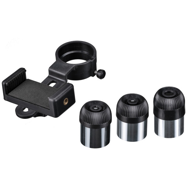 Телескоп Bresser Space Explorer 90/900 EQ3 с лунным фильтром и адаптером для смартфона (9621801)