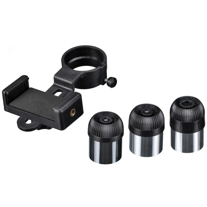 Телескоп Bresser Space Explorer 90/900 EQ3 с лунным фильтром и адаптером для смартфона (9621801)