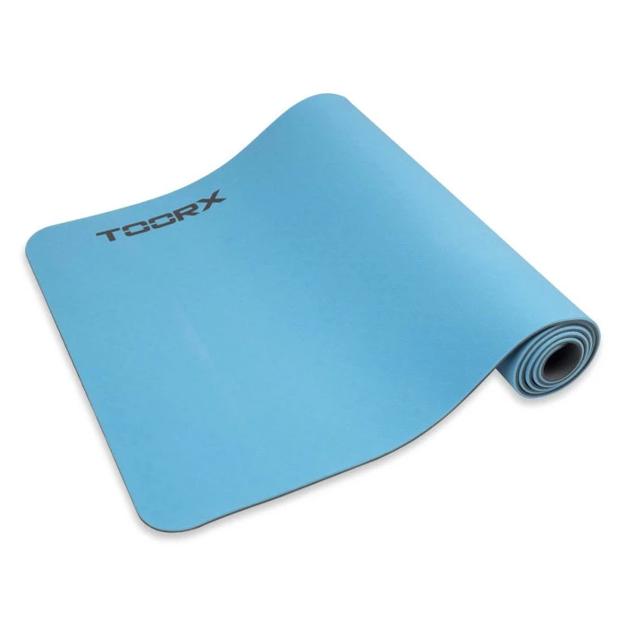 Коврик спортивный Toorx Yoga Professional TPE 183 х 60 х 0,6 см для йоги и фитнеса Azzurro/Antracite (MAT-183)