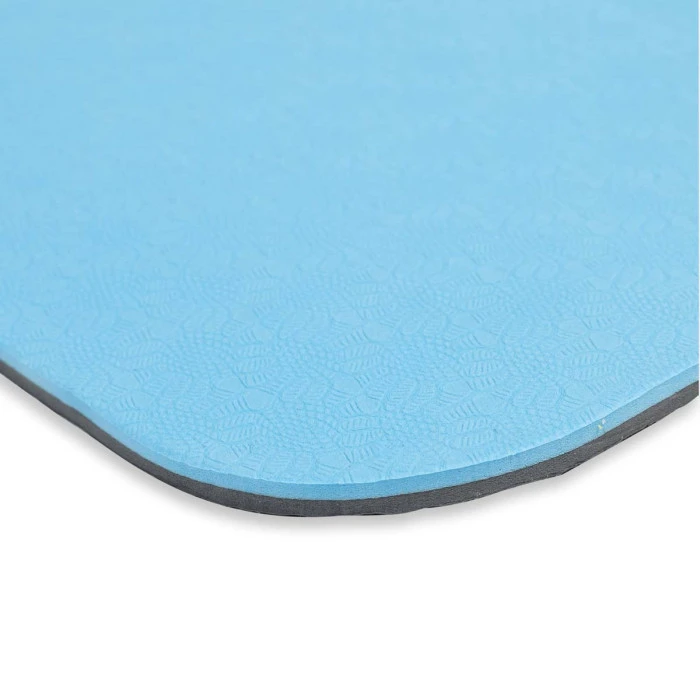 Коврик спортивный Toorx Yoga Professional TPE 183 х 60 х 0,6 см для йоги и фитнеса Azzurro/Antracite (MAT-183)