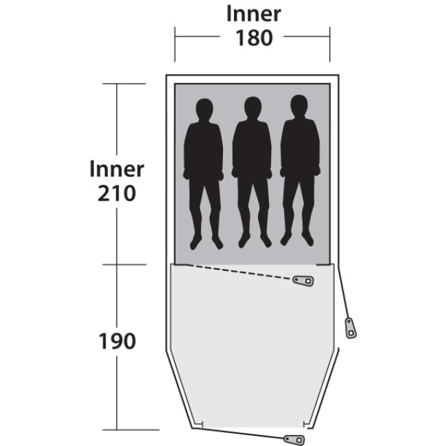 Палатка Outwell Earth 3 Blue (111050)