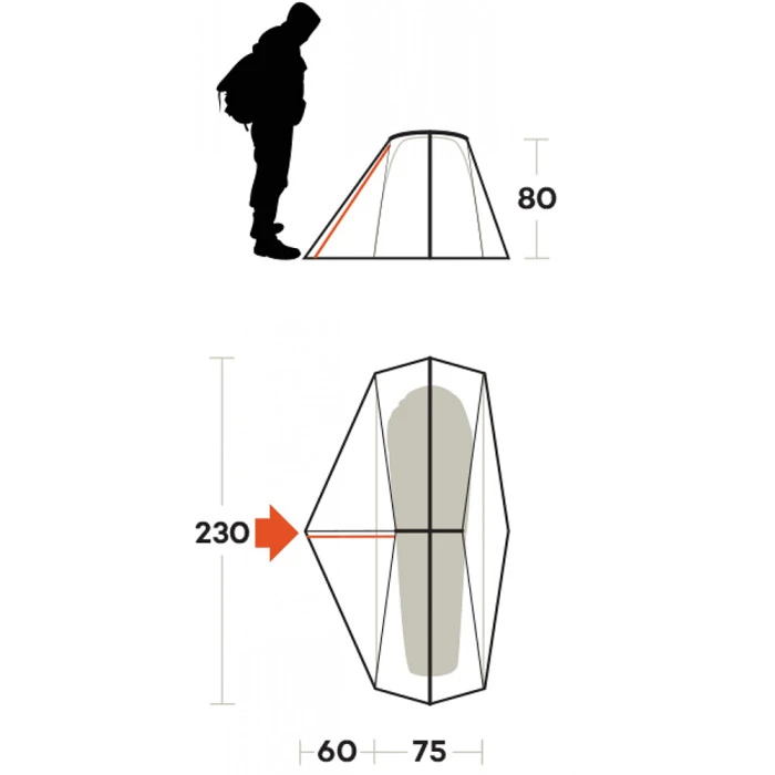 Палатка одноместная Ferrino Grit 1 Olive Green (91210MOOFR)