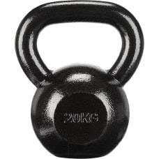 Гиря чавунна Toorx 20 кг з гумовою підставкою Black (KGV-20)