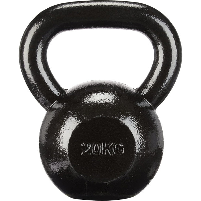 Гиря чавунна Toorx 20 кг з гумовою підставкою Black (KGV-20)