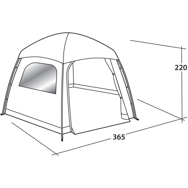 Палатка шестиместная Easy Camp Moonlight Yurt Grey (120382)