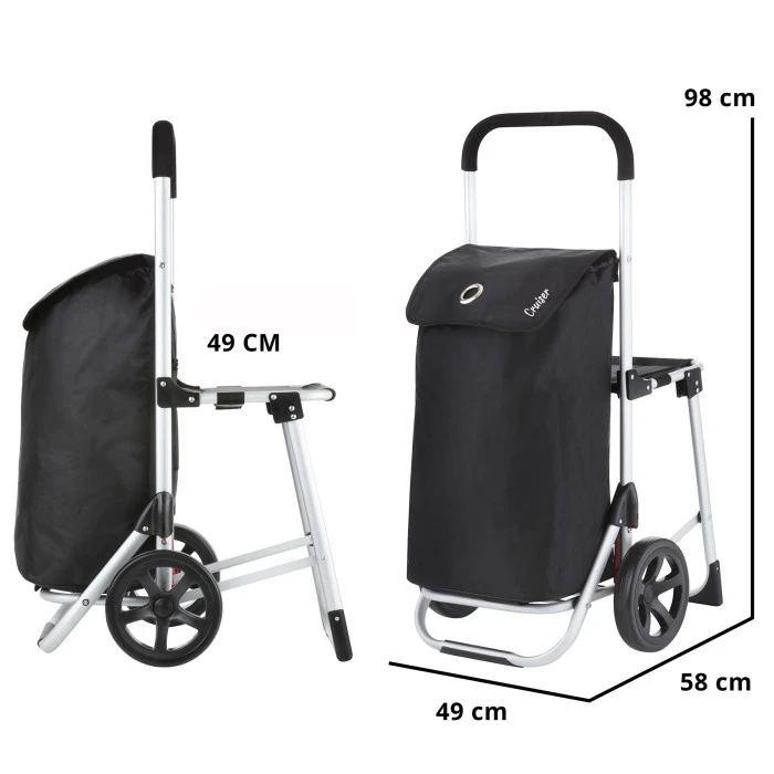 Сумка-тележка ShoppingCruiser Shop & Relax 45 Black (604350)