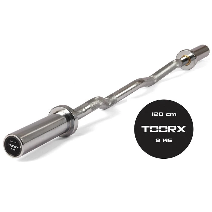 Гриф для штанги Toorx Max 300 Kg EZ curl 120 см 50 мм (BCO-120)