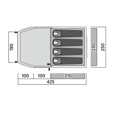Палатка четырехместная Easy Camp Hemsedal 4 (120475)