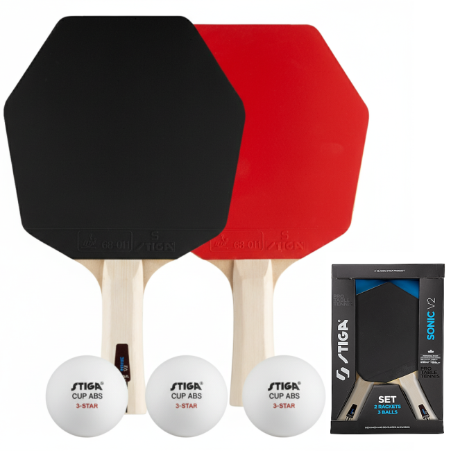 Набор для настольного тенниса Stiga Sonic V2 Cybershape 2 Bats 3 Balls (1210-1206-35)