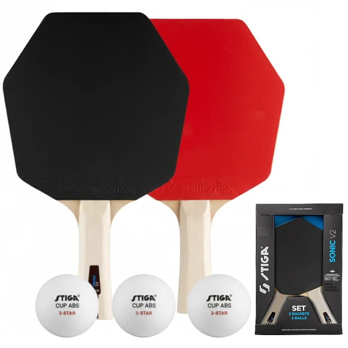Набор для настольного тенниса Stiga Sonic V2 Cybershape 2 Bats 3 Balls (1210-1206-35)
