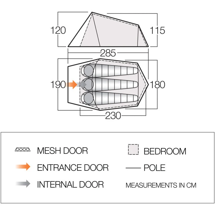 Палатка Vango Soul 300 Treetops (TERSOUL T15165)