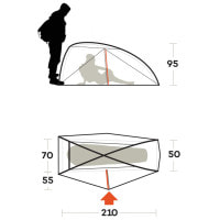 Палатка одноместная Ferrino Nemesi 1 Pro Green (91211QVVFR)