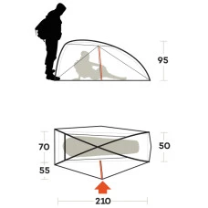 Палатка одноместная Ferrino Nemesi 1 Pro Green (91211QVVFR)