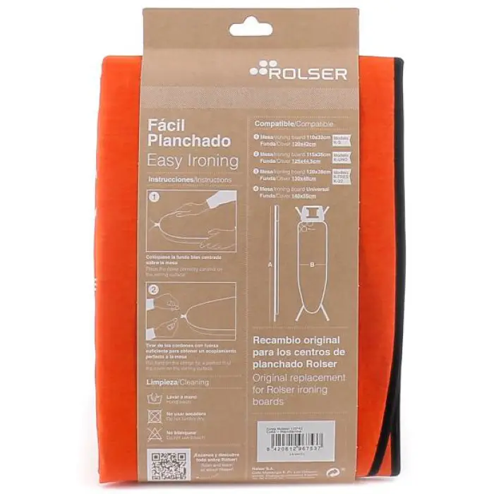 Чехол для гладильной доски Rolser Muleton Mandarina 140 x 55 см (FUR004-2089)