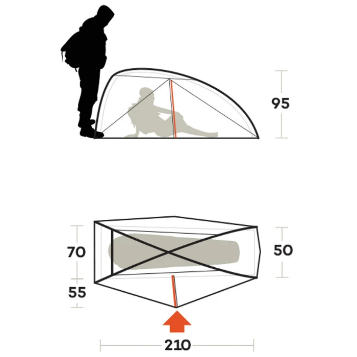 Намет одномісний Ferrino Nemesi 1 Pro Olive Green (91211MOOFR)