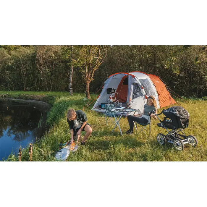 Гриль угольный Easy Camp Adventure Grill Silver (680193)