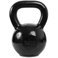 Гиря чугунная Toorx 24 кг с резиновой подставкой Black (KGV-24)