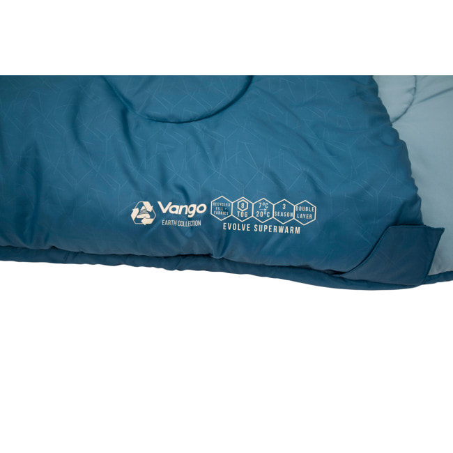 Спальный мешок Vango Evolve Superwarm Single/+2°C Moroccan Blue Left (SBREVOLVEM23TJ8)