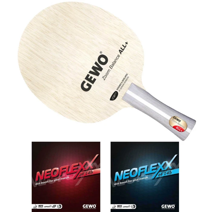 Ракетка для настільного тенісу Gewo Zoom Balance ALL, Neoflexx 48.0 + 45.0, ST (11640000031)